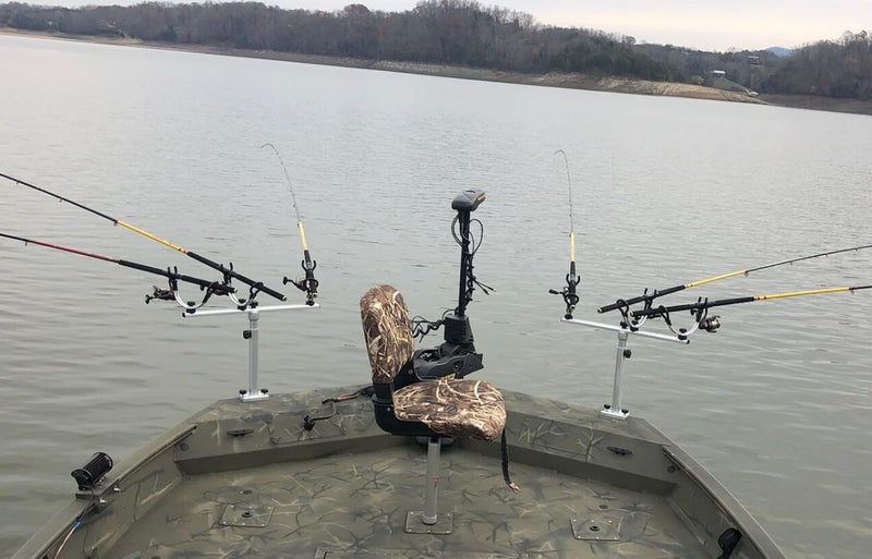 Brocraft Crappie Rod Holder System with Telescopic T-bar /Crappie Fishing Rod Holder / Spider Rigging - Image 5